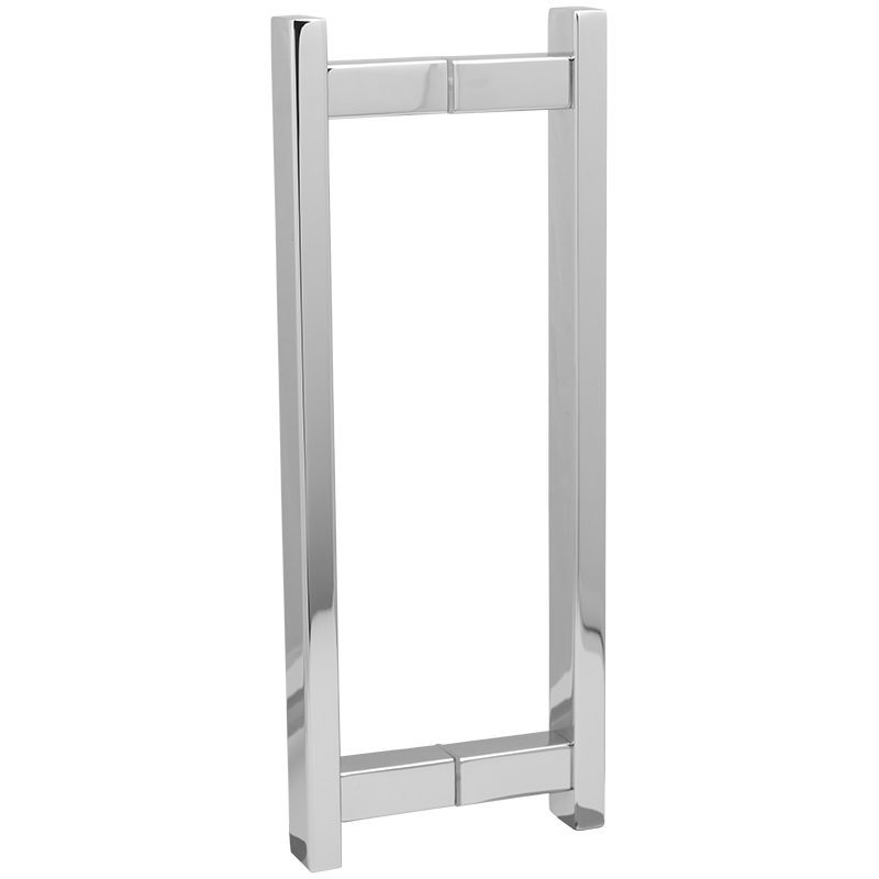 SSSFDHSQ12CP SQUARE LADDER GLASS DOOR HANDLE 12" - CHROME