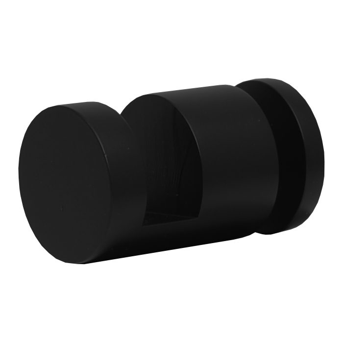 SSSFDTRNDB OFF-THE-GLASS ROUND TOWEL HOLDER 25mm DIA. x 33mm - SATIN BLACK SSSFDTRNDB OFF-THE-GLASS ROUND TOWEL HOLDER 25mm DIA. x 33mm - SATIN BLACK
