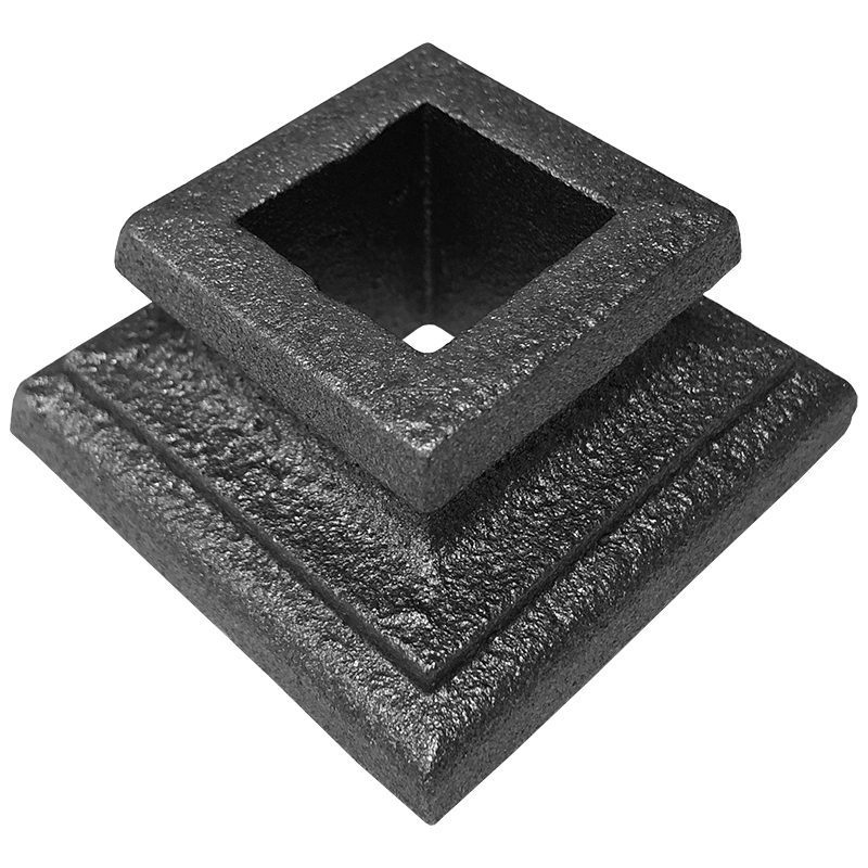 9503-34  3/4"SQ. CAST SHOE 2 1/8"W x 1"H (SOLID BASE)