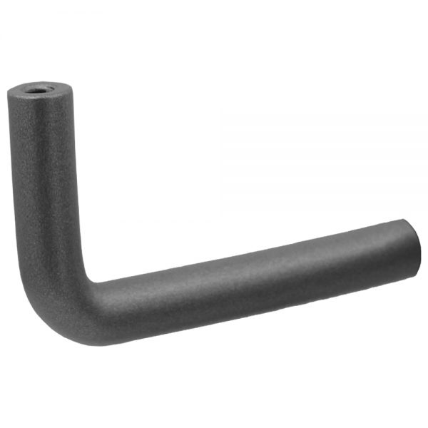 EL314DTP 3 1/4" RAIL ELBOW WITH DRILLED & TAPPED ENDS (PEWTER)