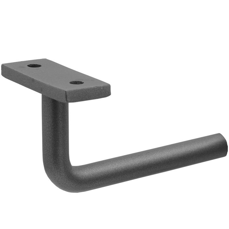EL314PLATEP 3 1/4" RAIL ELBOW WITH PLATE + DRILLED & TAPPED END (PEWTER)