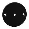 FD331631B 3"RD. STEEL FLAT DISC WITH 2 HOLES (BLACK)