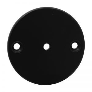 FD331631B 3"RD. STEEL FLAT DISC WITH 2 HOLES (BLACK)