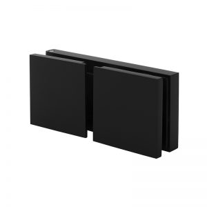 SSSFHFB180B STANDARD SWING HINGE FOR GLASS TO GLASS AT 180° - MATTE BLACK
