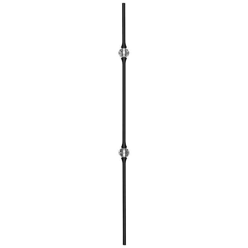 SSBCRYADBLGB_stainless_crystal_picket_graphite_black_double