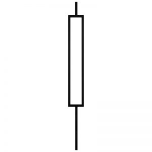 PTM558STB 5/8"SQ. RECTANGLE MODERN TUBULAR PANEL METAL BALUSTER 3 7/8" x 44" - TEXTURED BLACK
