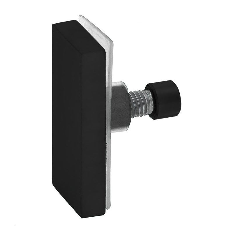 SSSFDHSQ8B SQUARE LADDER GLASS DOOR HANDLE 8" SATIN BLACK