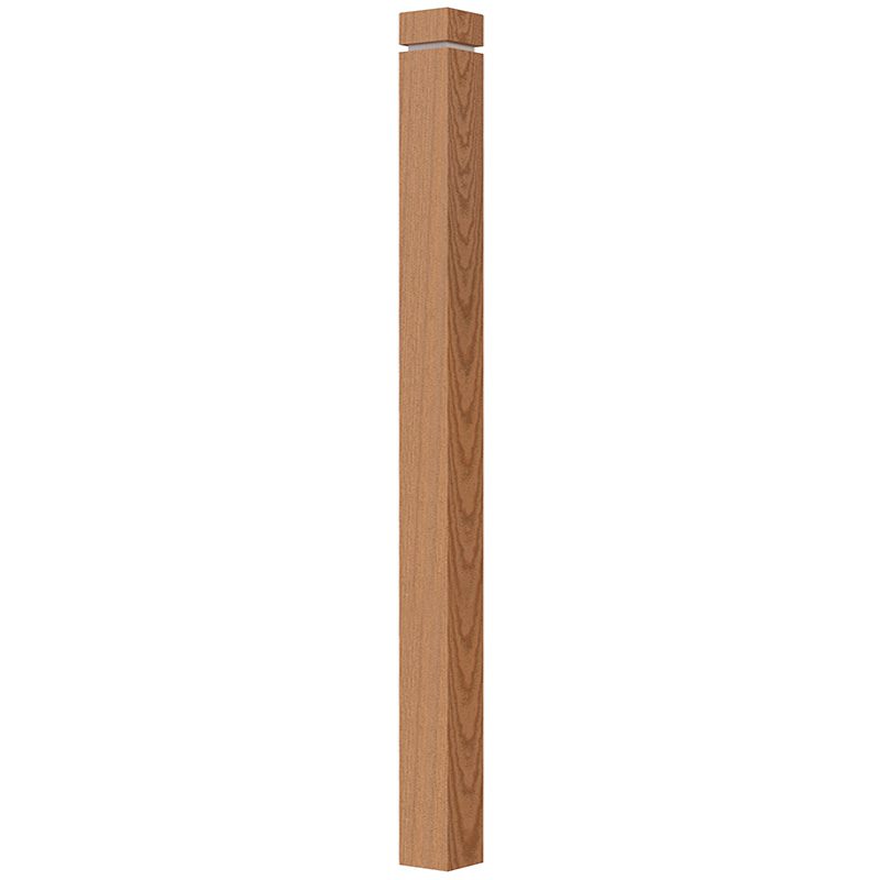 WPMSS552-square-modern-oak-wood-post-with-sleeve