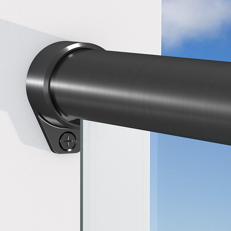 SSUTALR0B-aluminum-round-cap-rail-black-anodized-gallery