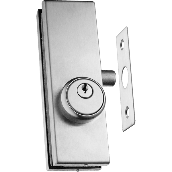 CENTER MOUNT PATCH LOCK WITH STRIKE PLATE