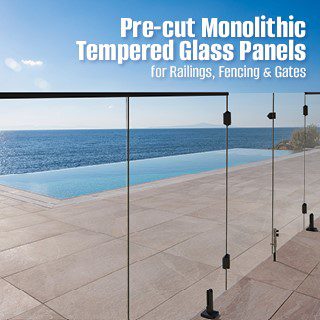 Pre-cut monolithic tempered glass