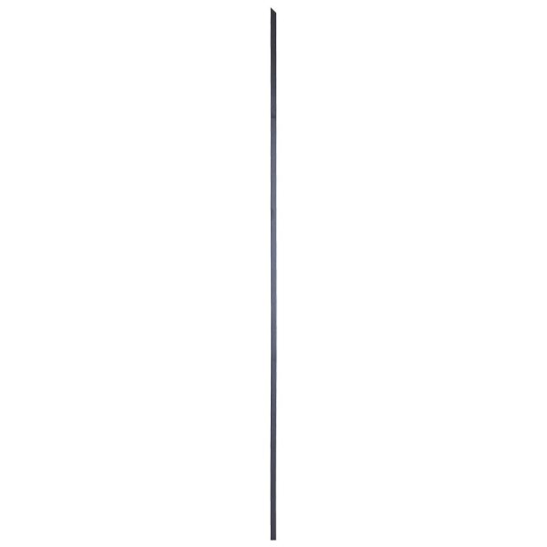 1/2"SQ. DRILLED & TAPPED PLAIN TUBULAR STAIRWAY BALUSTER 37°-51° ANGLE 37"-42" HEIGHTS - SATIN BLACK